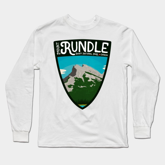 Mount Rundle - Banff Canada Long Sleeve T-Shirt by unclelindsey